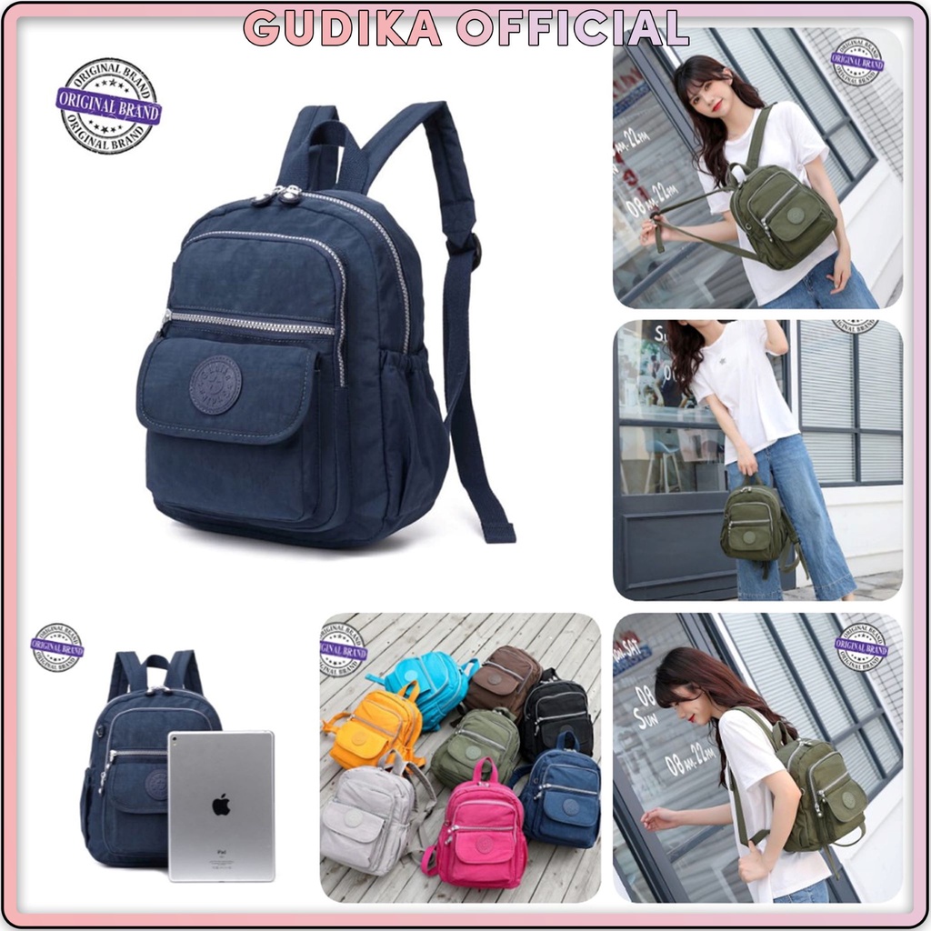 GUDIKA 5017 | Backpack Waterproof Wanita Tas Ransel Laptop Anti Air Import Original | Ransel Cewek | Ransel Perempuan | Tas Wanita