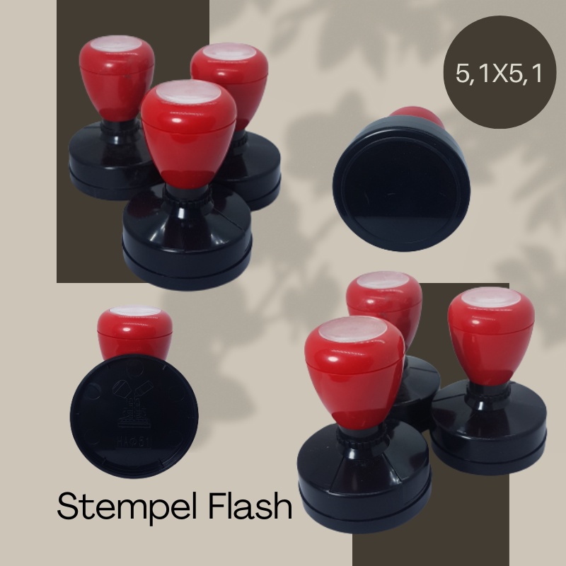 

MURAH Bikin Cap / Stample Bulat / Stamp / Bikin Stample Flash / Stempel Otomatis Custom Lingkaran Diamater 5.1