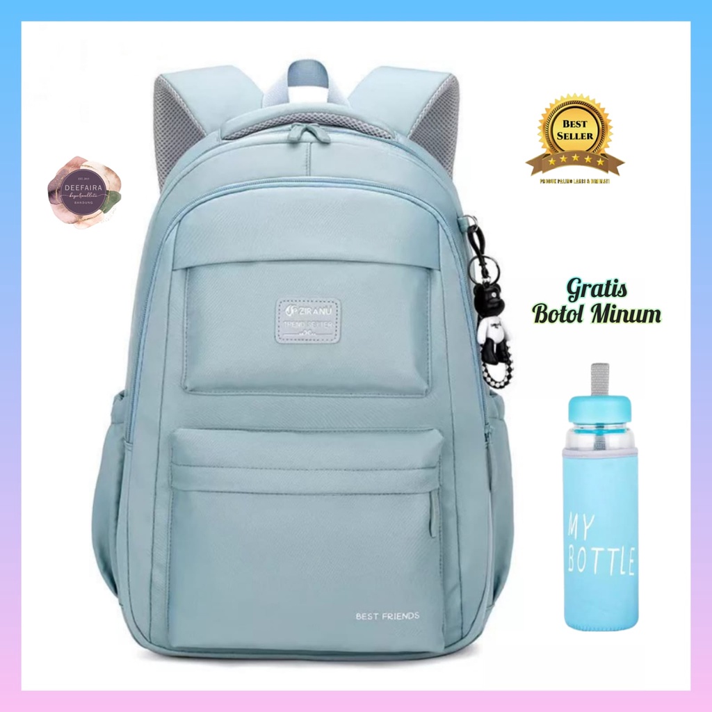 Tas Ransel Sekolah Anak Perempuan Motif Dsn1 Free Botol Minum Untuk Sd Smp Sma