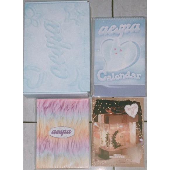 Sharing sg23 aespa official♡ Box, diary, calender, pc holiday, random pob ktown, folded poster, stic