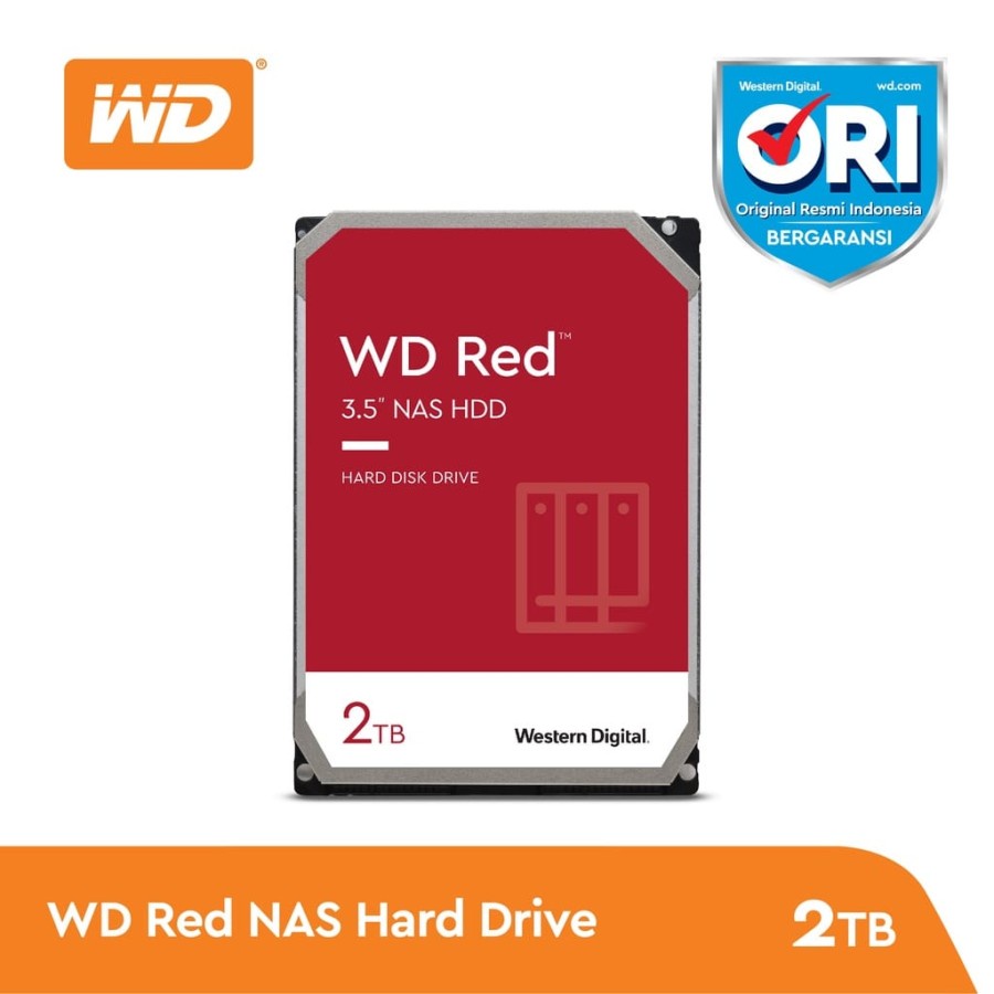 WD Caviar Red 2TB - HD / HDD / Hardisk Internal 3.5&quot; for NAS