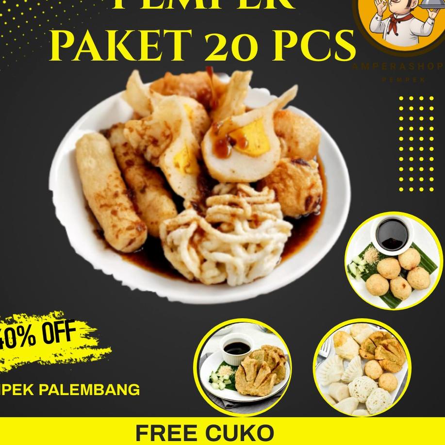 

☛ Pempek Palembang Asli Paket A Empek Empek Mpek Mpek Ampera Frozen ☇