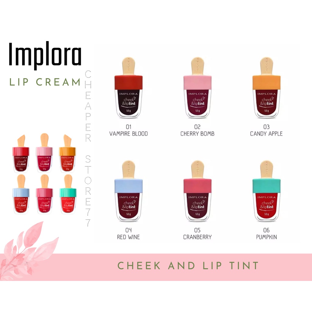 IMPLORA - CHEEK &amp; LIPTINT 5.5 GR