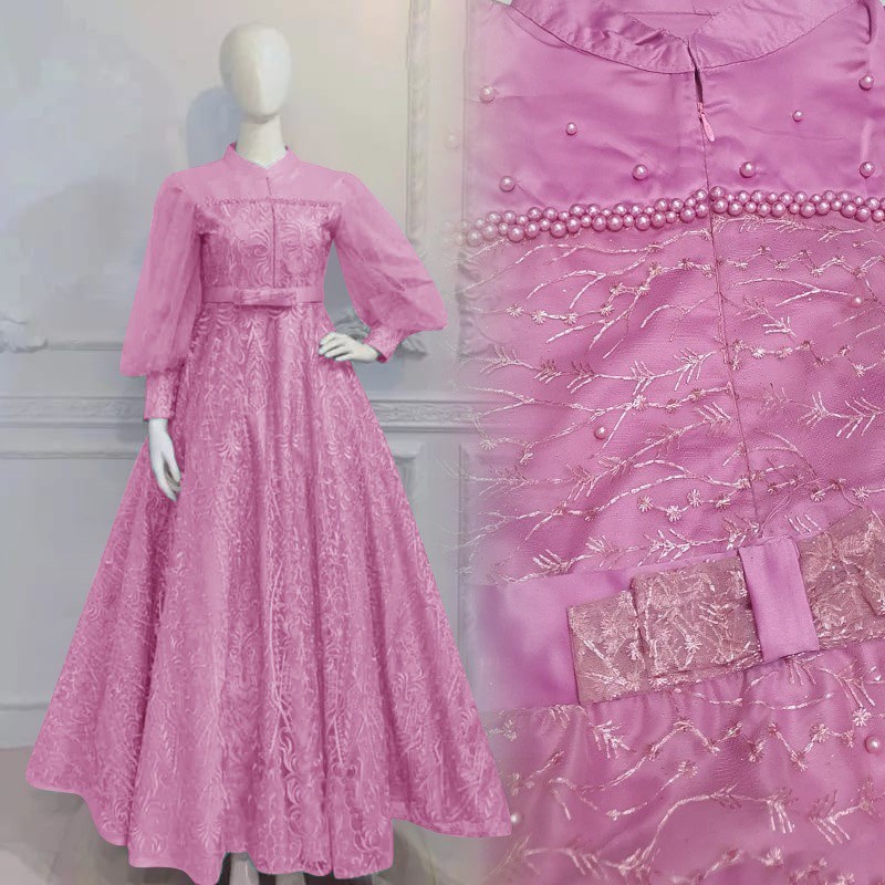 Gamis Wanita Terbaru 2023 Lebaran Model Baju Muslim Kekinian Ukuran Jumbo Fashion Wanita Maxi Diana