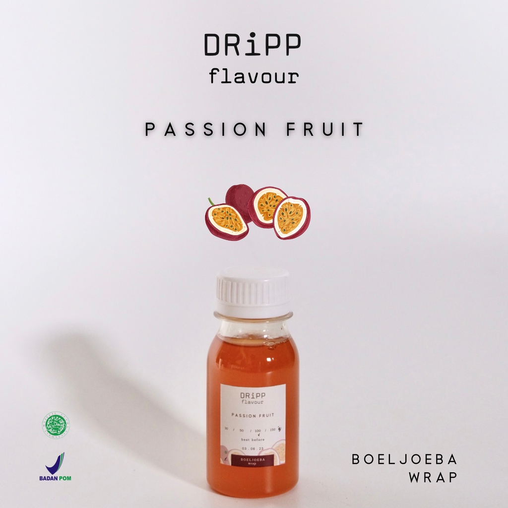 Dripp Passion Fruit Syrup Repack [30, 50, 100] g