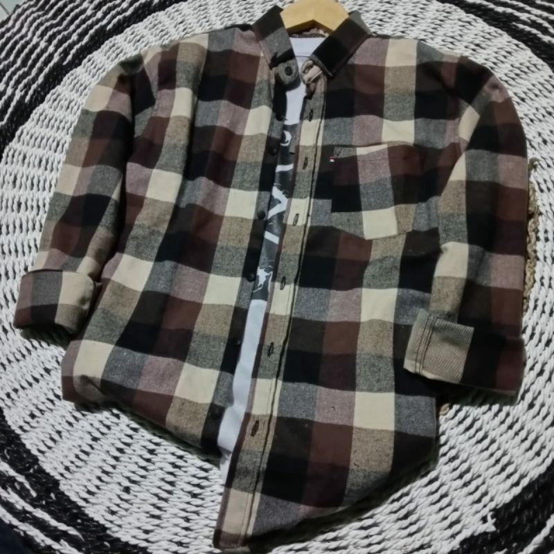 Kemeja Flanel Lengan Panjang Pria Wanita Import Terbaru Motif Kotak Kualitas Premium Fashion Flanel Wanita Terpopuler Flanel Terlaris Flanel Masa Kini Atasan Wanita Baju Wanita Hem Flanel Lengan Panjang Distro Import Kualitas Premium Terlaris Bestseller-L12