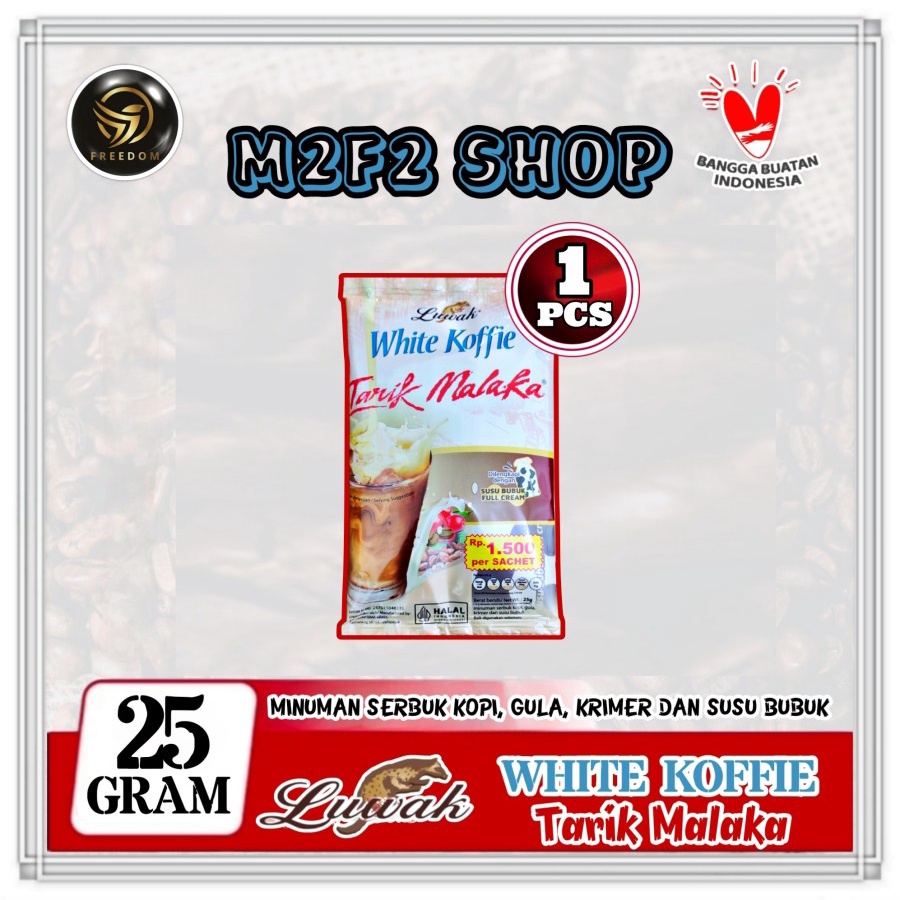 

Kopi Luwak White Koffie Tarik Malaka Sachet - 25 gr (Kemasan Satuan)