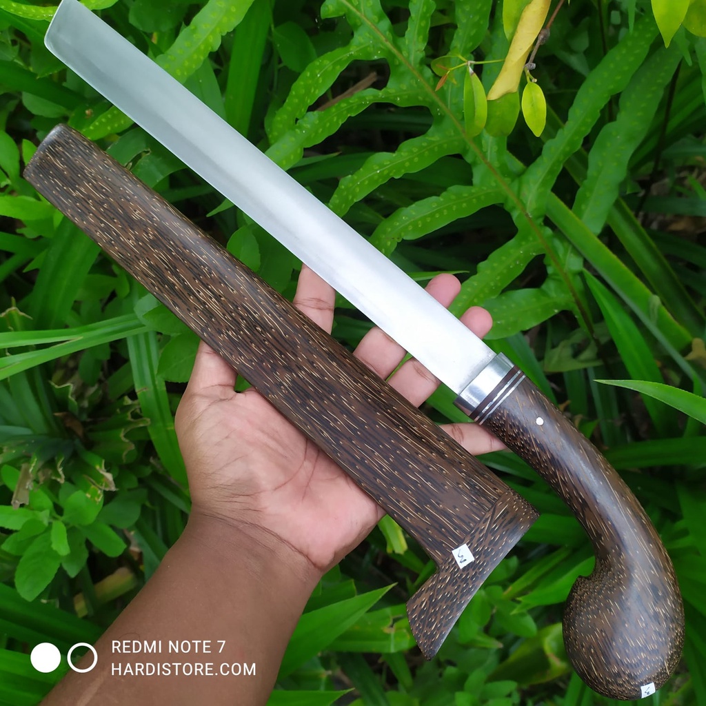 Pisau Sembelih Per Jeep Willys Asli 30 cm Warangka Kayu Aren