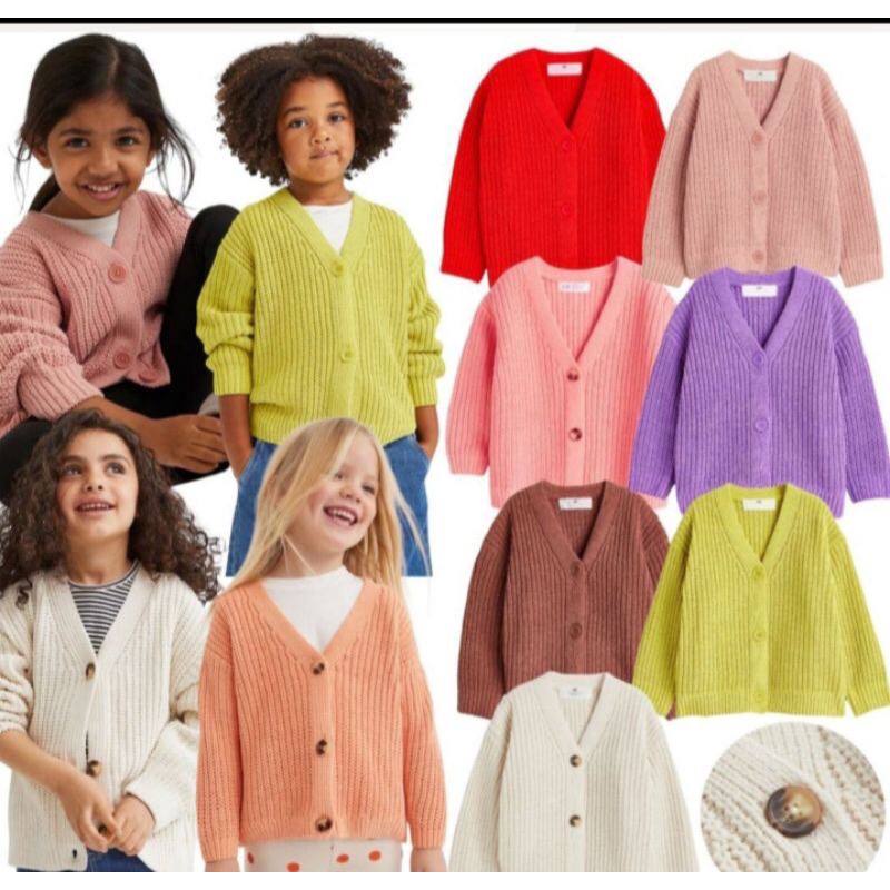 CARDIGAN RAJUT ANAK PEREMPUAN  H&M