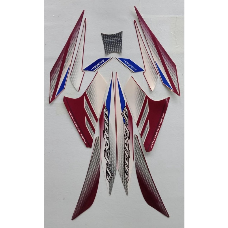 Stiker Striping Vixion 2014 Hitam Violet - List Stiker Standar Vixion 2014 Hitam Violet - Striping S