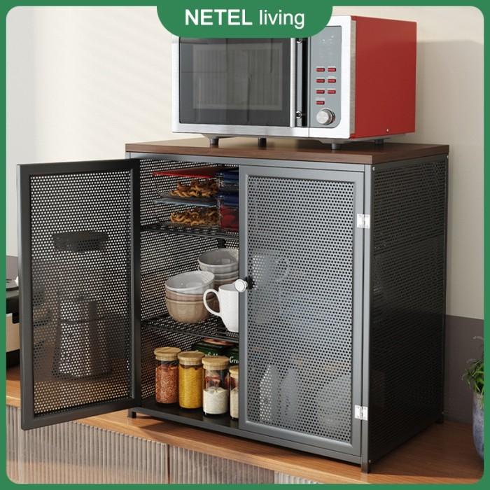 Terlaris Netel Lemari Piring Minimalis Rak Dapur Serbaguna Rak Bumbu Dapur