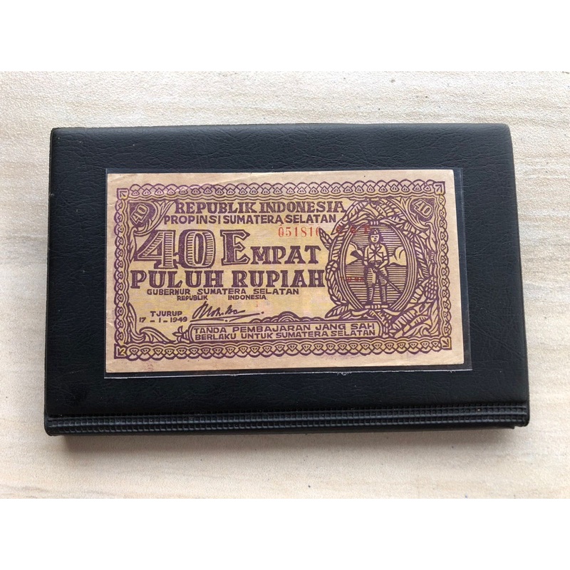 Uang ORIDA TJURUP 40 Rupiah 1949