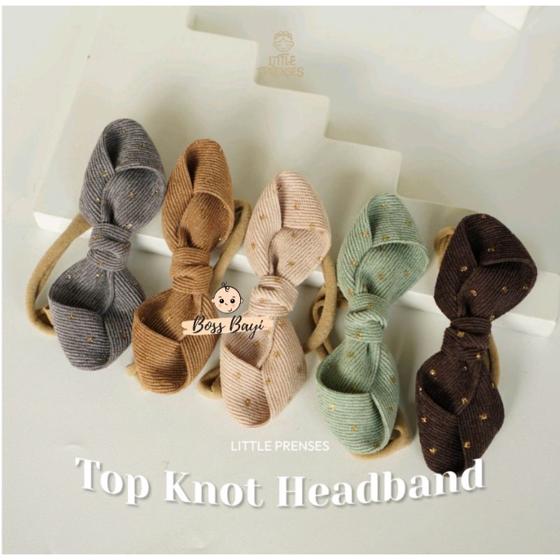 LITTLE PRENSES - TOP KNOT Headband / Bando Bandana Bayi Anak Perempuan