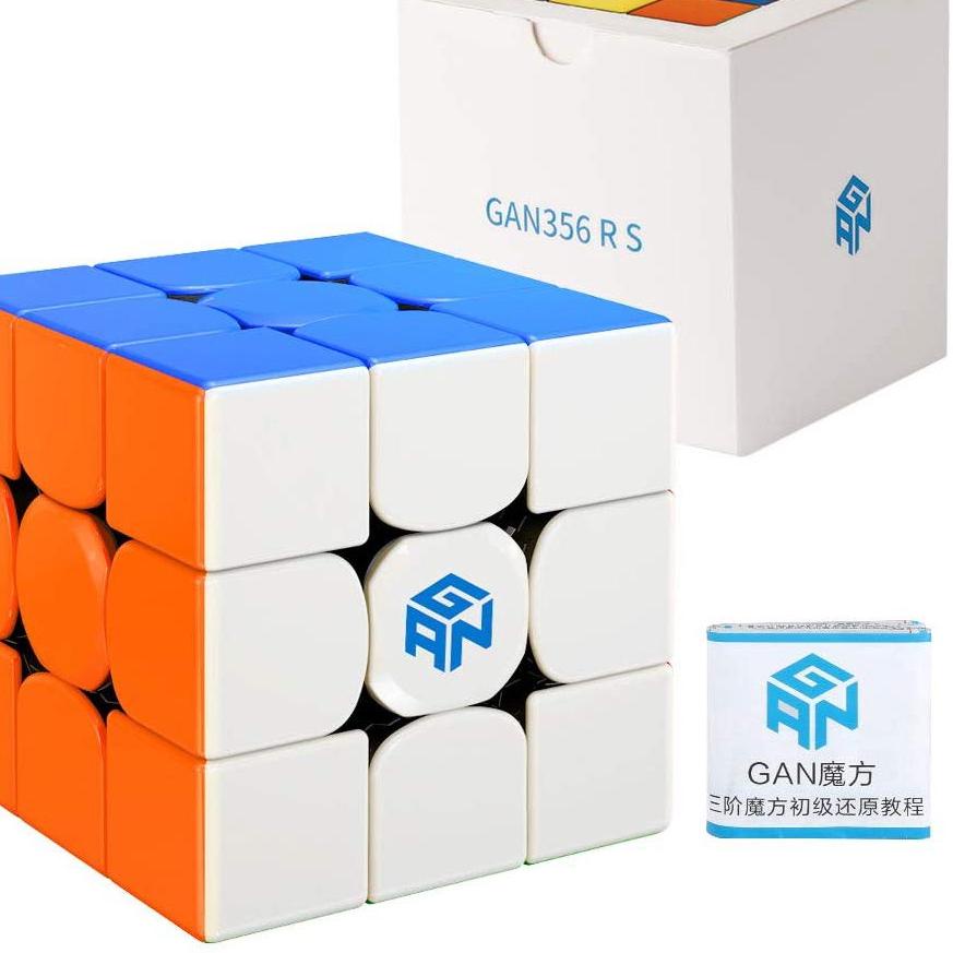 Rubik 3x3 GAN 356 RS Stickerless - Rubik 3x3 Speed Cube GAN Cube 356 RS ‣ WNO.27Fe23н