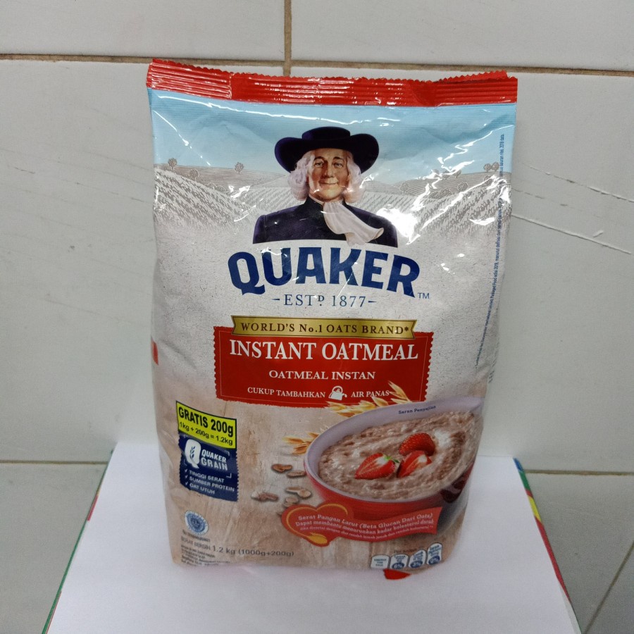 

Quacker Instant Oatmeal 1.2kg Oatmeal Instan