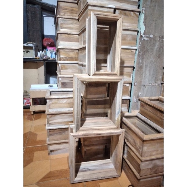 ventilasi udara atau loster kayu jati 50x15 cm