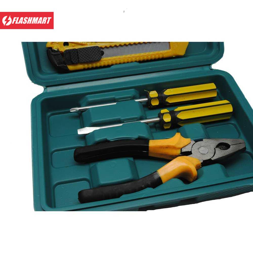 Flashmart Perlengkapan Set Reparasi Obeng Cutter Kunci L Tang 12 in 1 - KS-011