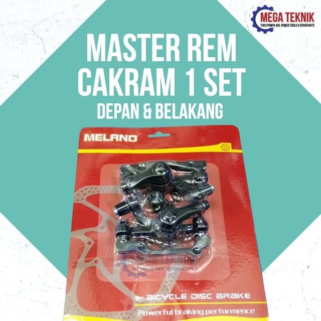*#*#*#] Master Rem Rim Cakram Depan Disc Brake Mekanik Sepeda 1 SET Melano