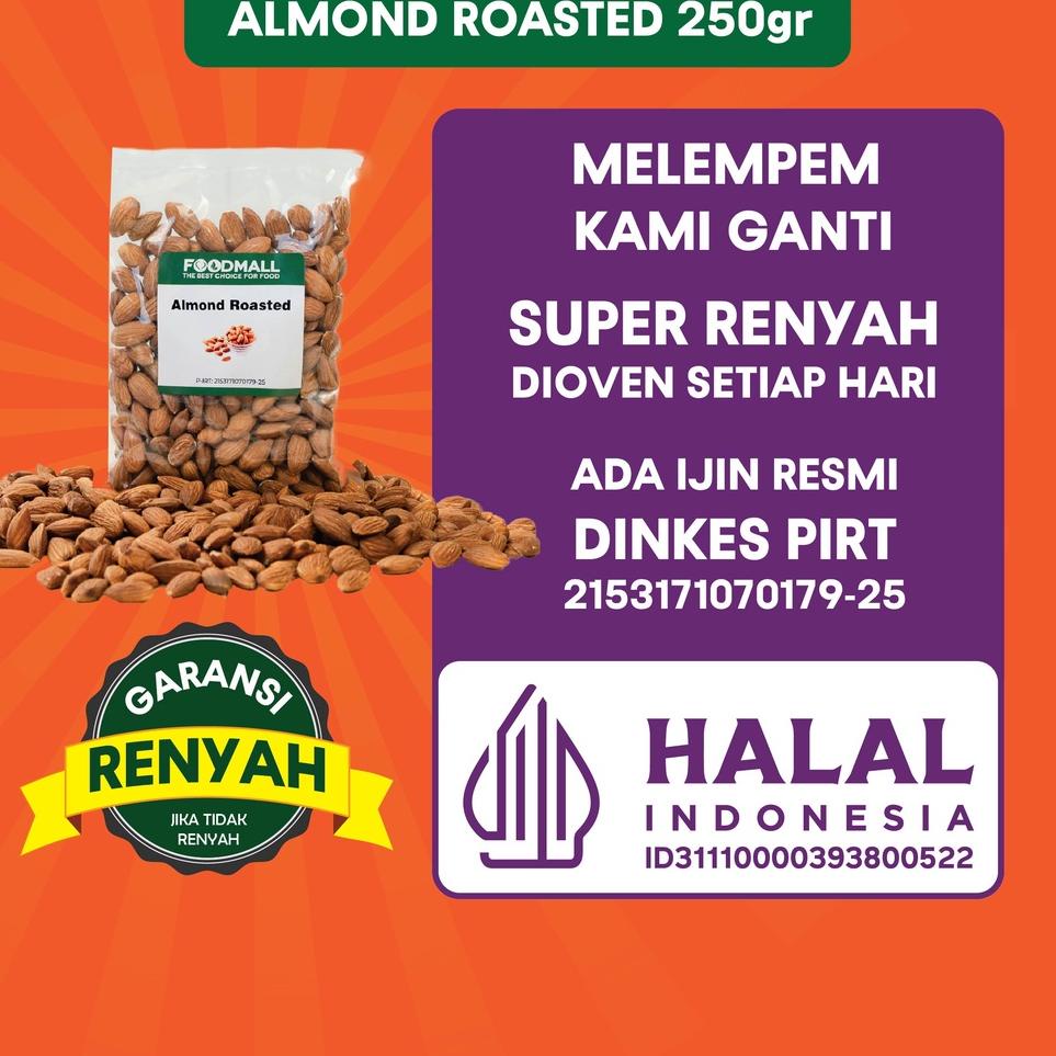 

Sale sale Almond Roasted 250 gram / almond panggang