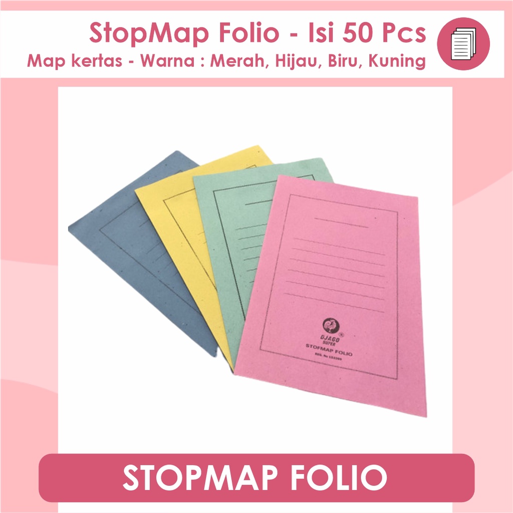 Jual Stopmap Folio Map Kertas Folio Isi 50 Shopee Indonesia