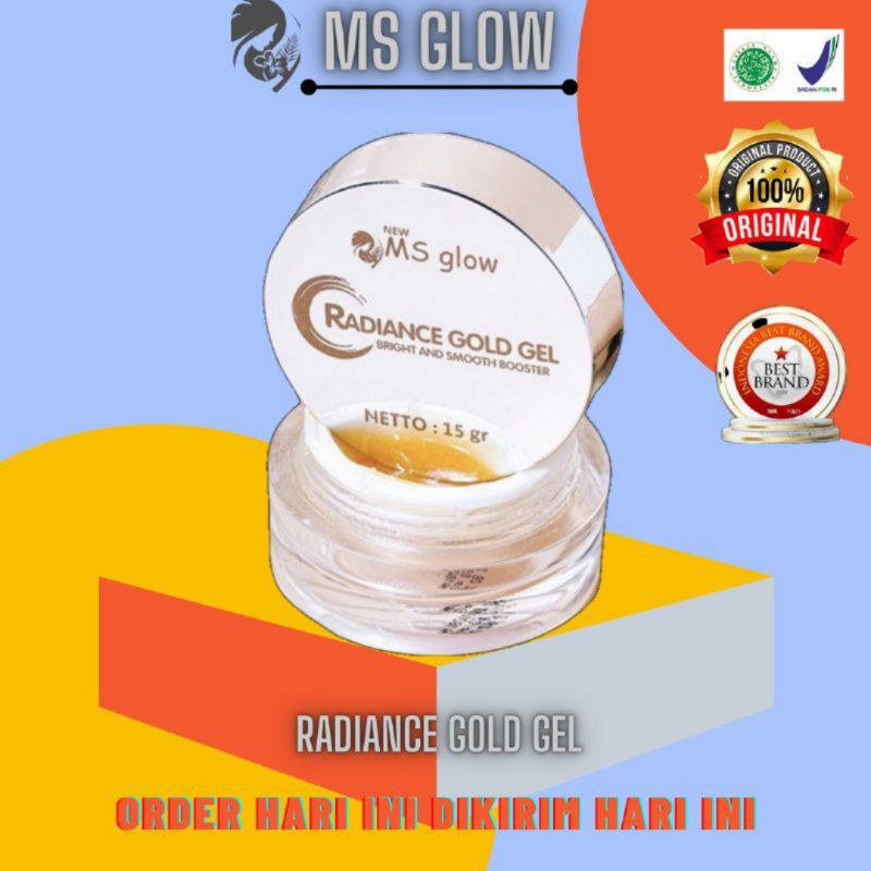 MS GLOW RADIANCE GOLD GEL ORIGINAL 100% MEMBER RESMI BER ID CARD