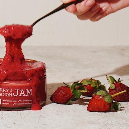 

➨ NUDE Berry & Dragon Jam Sugar Free Strawberry (Selai) Keto Friendly / Diet,Vegan, Gluten Free Spread ✯