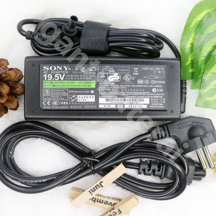 Adaptor Charger Laptop Sony Vaio 19.5v - 3.9a Original