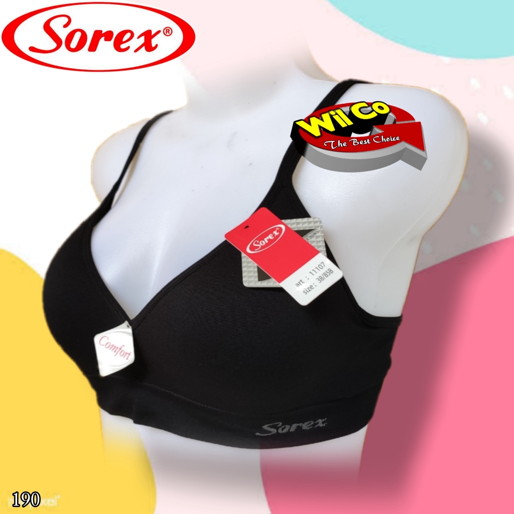 K190 - BRA/BH WANITA SOREX BUSA TANPA KAWAT SIZE 34 -40