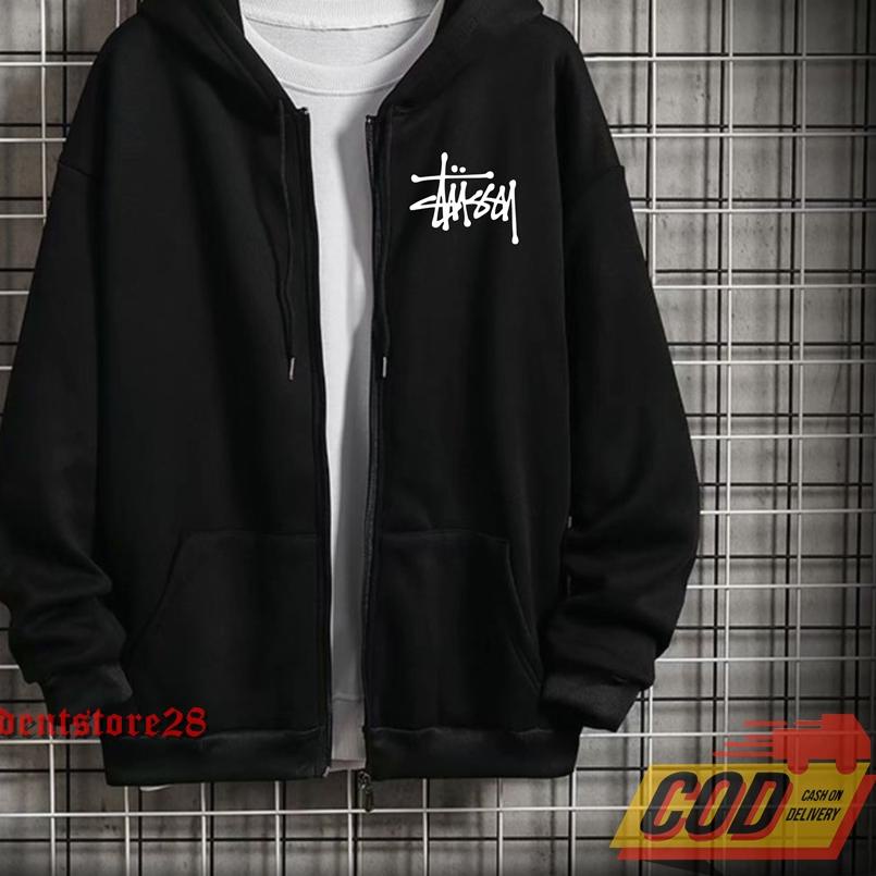 ➴ ZIPPER STUSSY / HOODIE STUSSY / HOODIE DISTRO STUSSY / HOODIE JUMPER / JAKET HOODIE / ZIPPER KUPLU