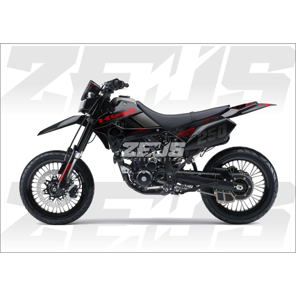 Decal Sticker - Stiker Dekal Klx Dtx 250 Zeus SC 46