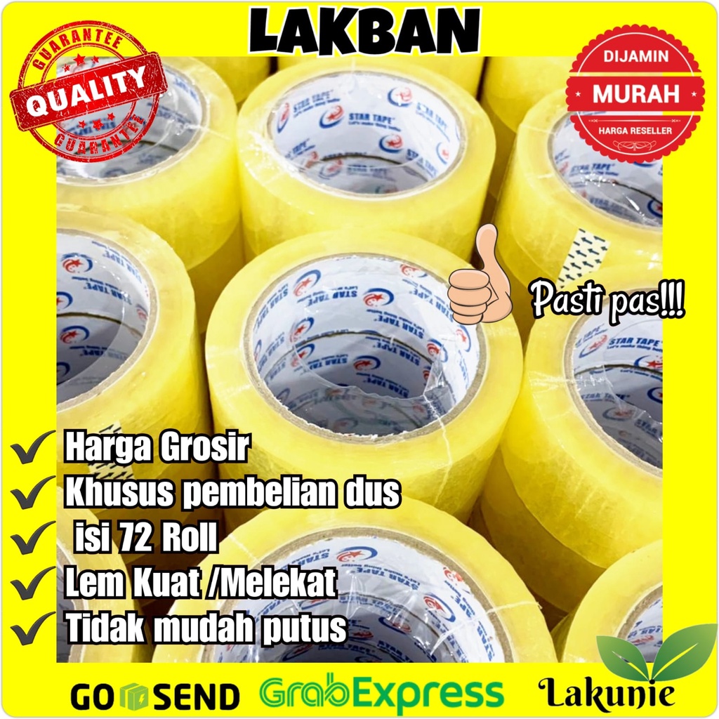 

Lakban Bening Coklat 48mm x 100Yard Lakunie Pasti Pas! [Per dus]