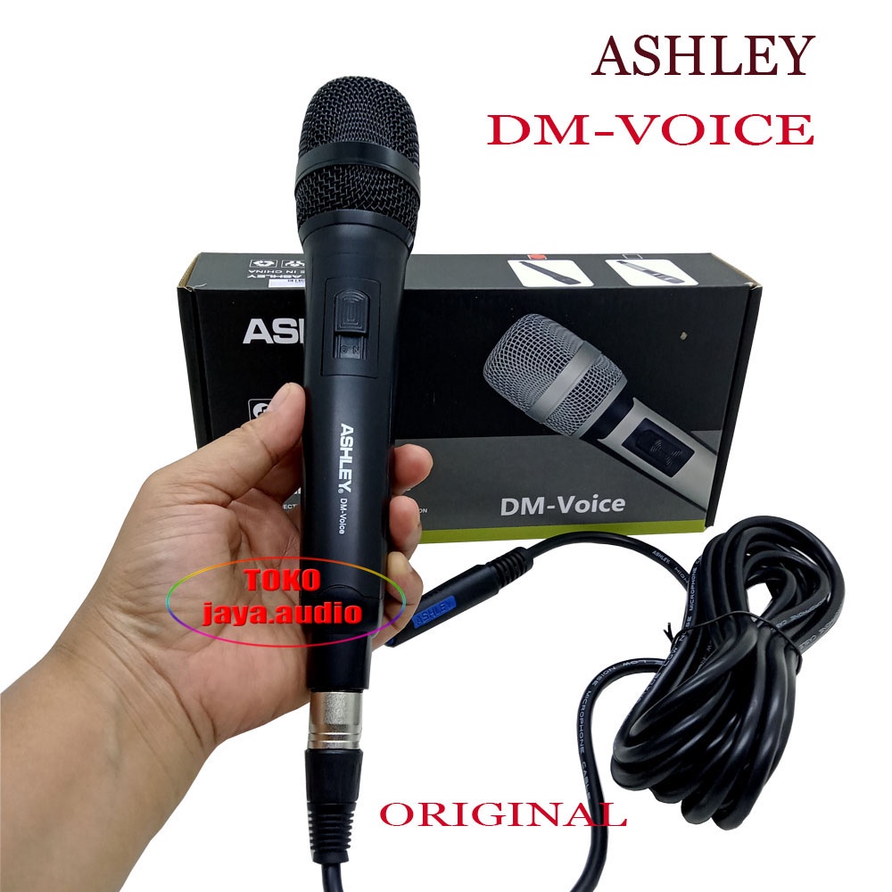 MIC ASHLEY  MIK KABEL ASHLEY DM VOICE VOKAL DYNAMIC ORIGINAL