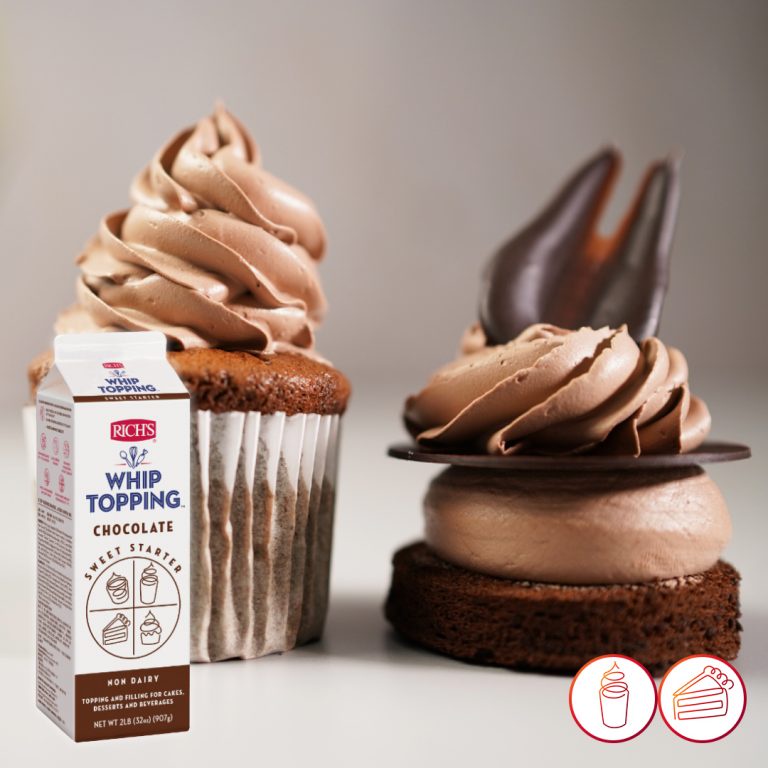 Rich's Whip Topping Chocolate / WhipCream Coklat 907gr