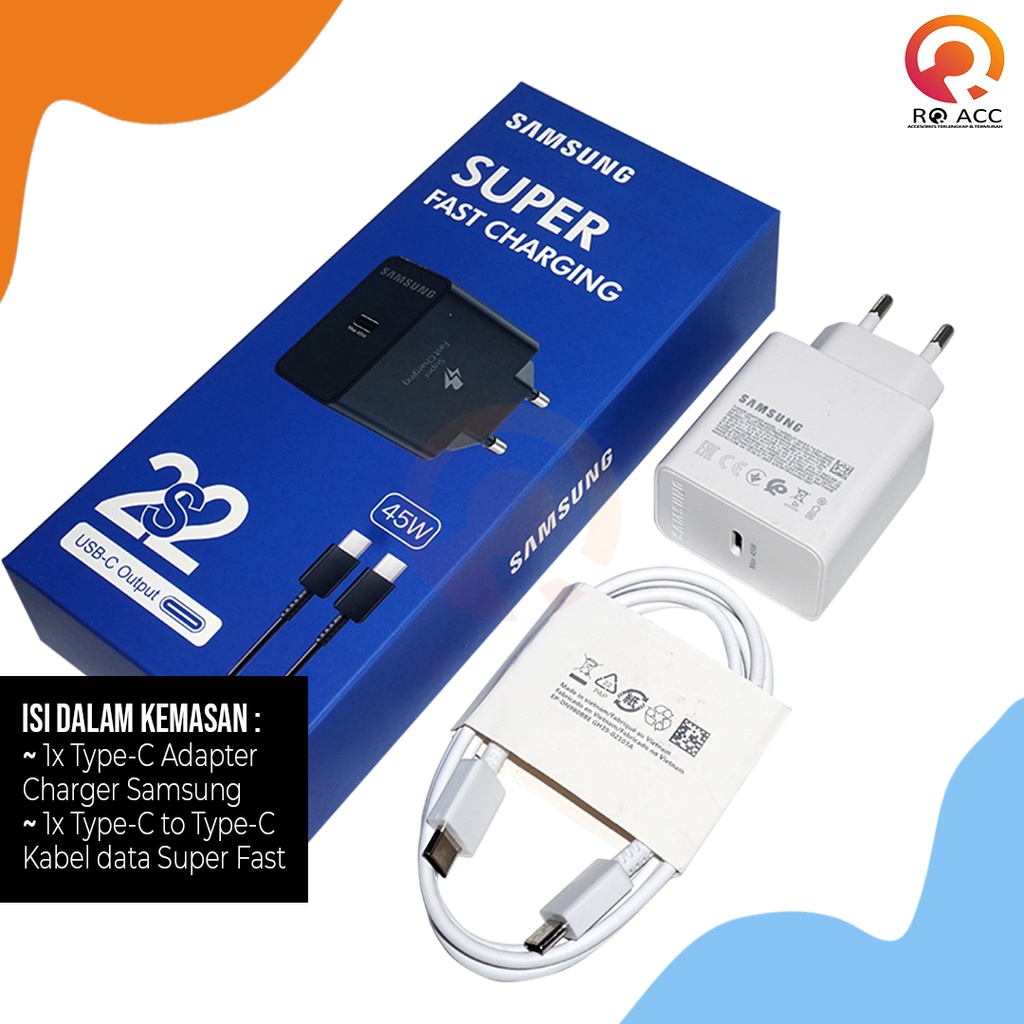 [RO ACC] ORI99 CHARGER CASAN SAMSUNG SUPER FAST CHARGING TYPE C S22 45W