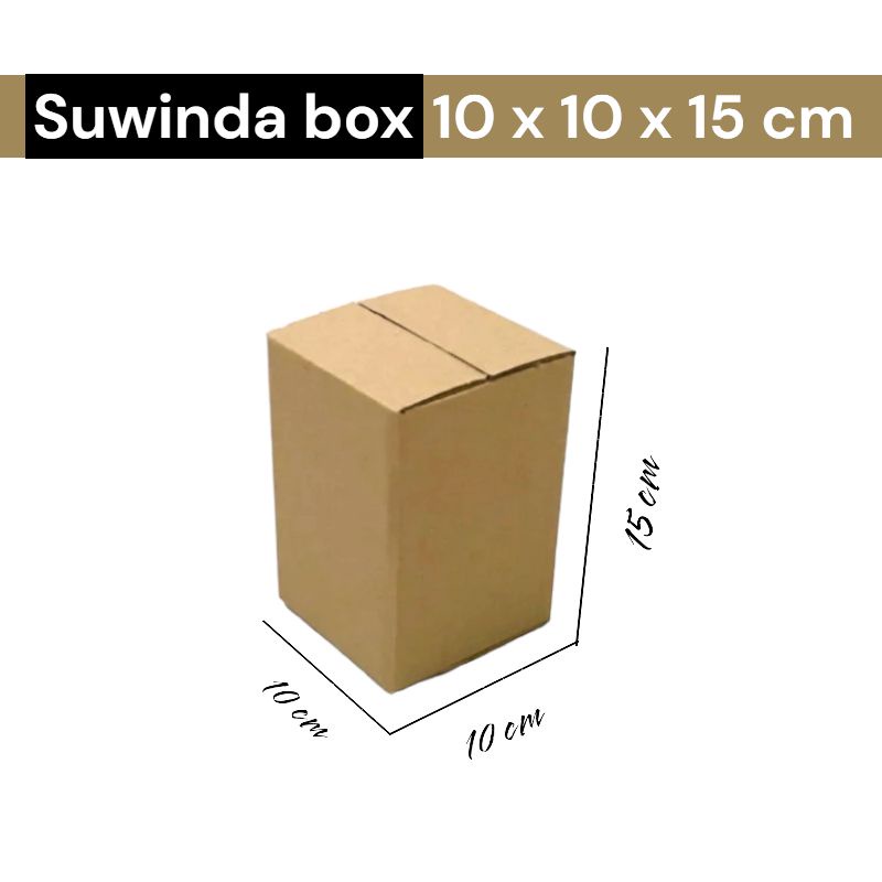 

Kardus karton uk. 10x10x15 cm Kotak Box ST untuk packing Souvenir -dll