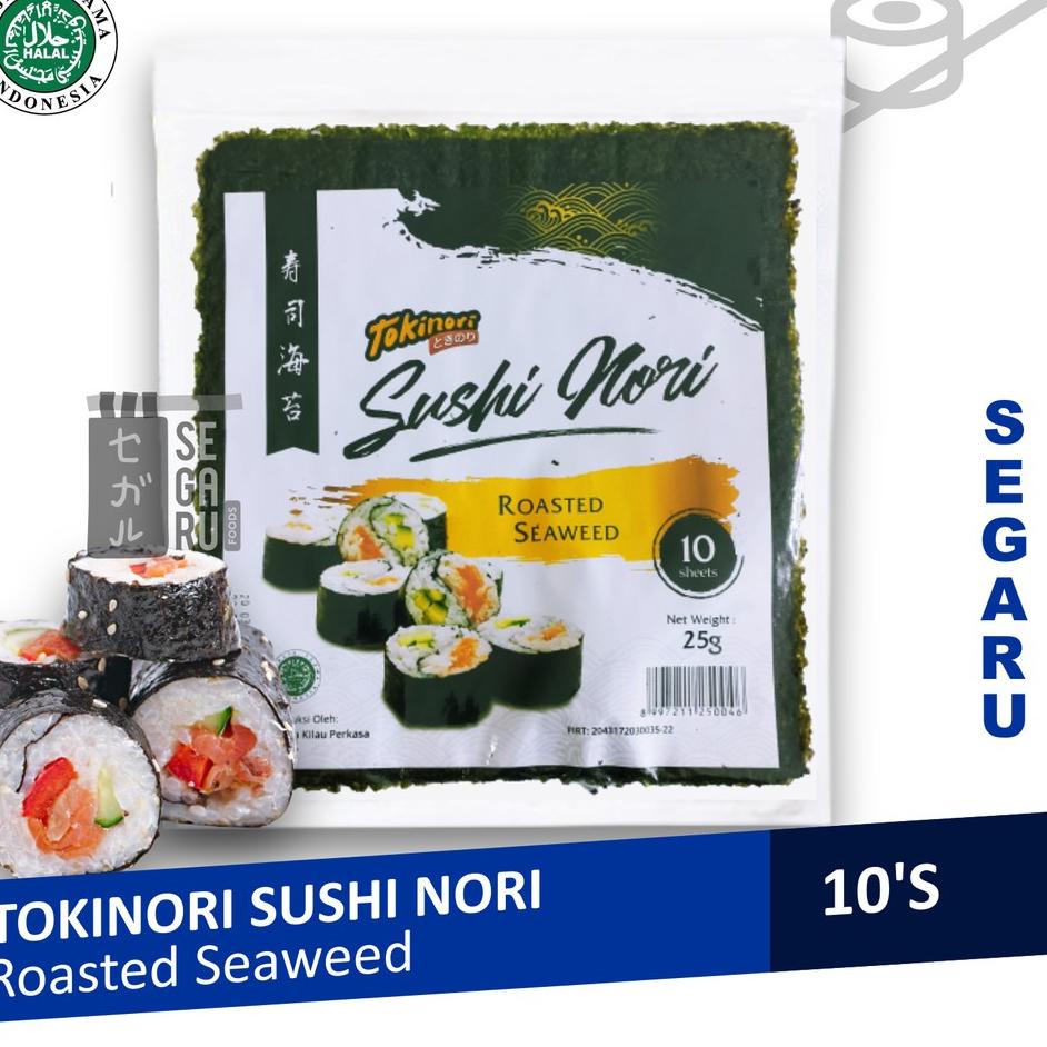 

Pesan Saja5m0La Tokinori Yaki Sushi | Nori Rumput Laut Halal 10 Sheet