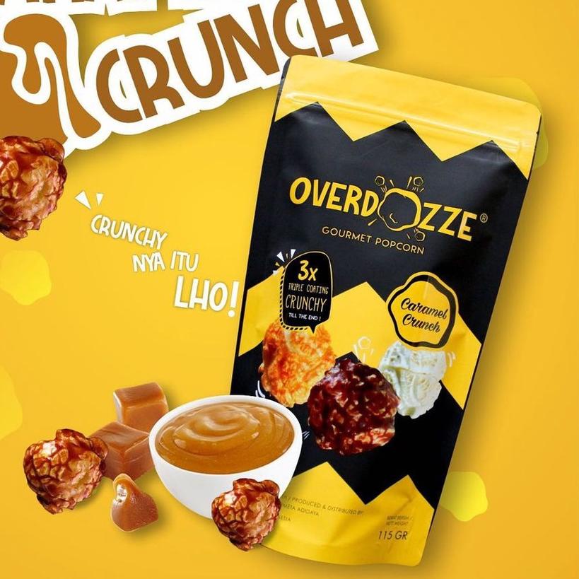 

☪ Overdozze Popcorn Caramel Crunch Gourmet Snack Cemilan Crunchy 115gram ☃
