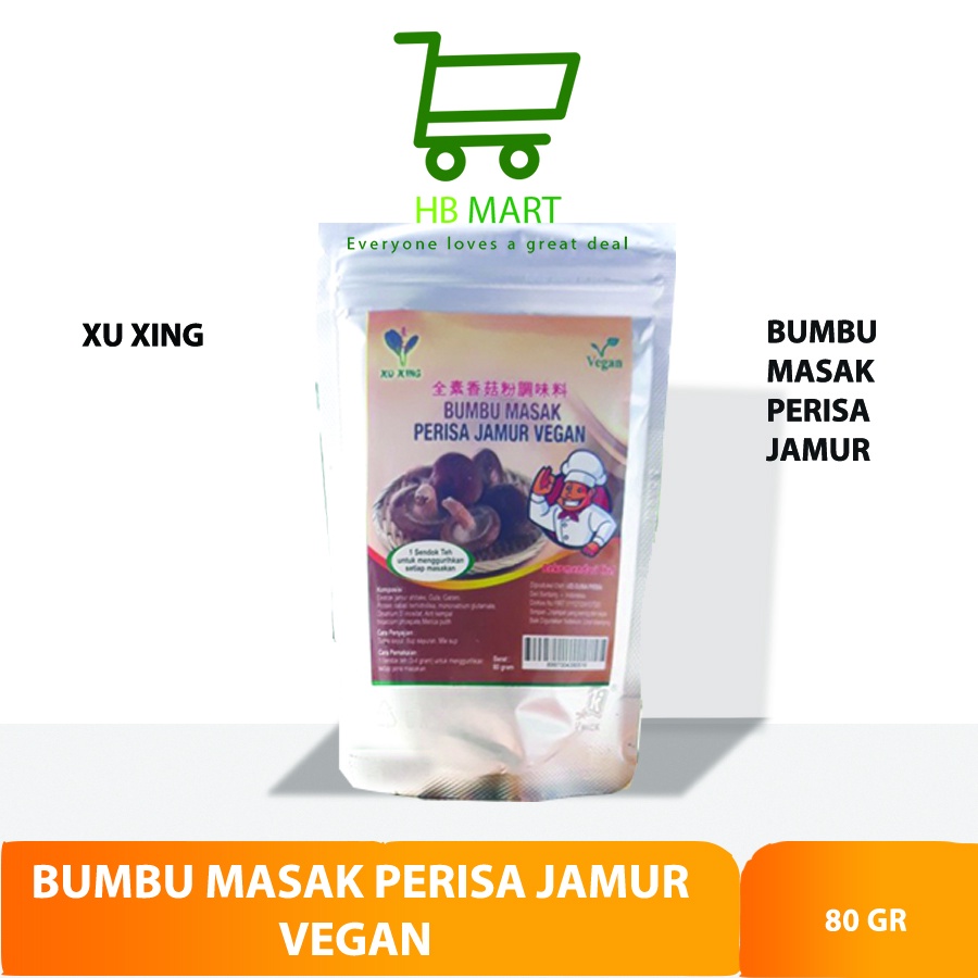 

Xu Xing BUMBU MASAK PERISA JAMUR VEGAN 1 SACHET 80 GR