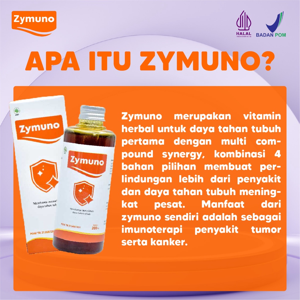 Zymuno Original 2 Botol Vitamin Herbal Tingkatkan Daya Tahan Tubuh  Proses Penyembuhan Kanker Tumor Imun Jaga Kesehatan Cegah Demam Batuk Masalah Pencernaan Percepat Penyembuhan Penyakit Isi 200 ml