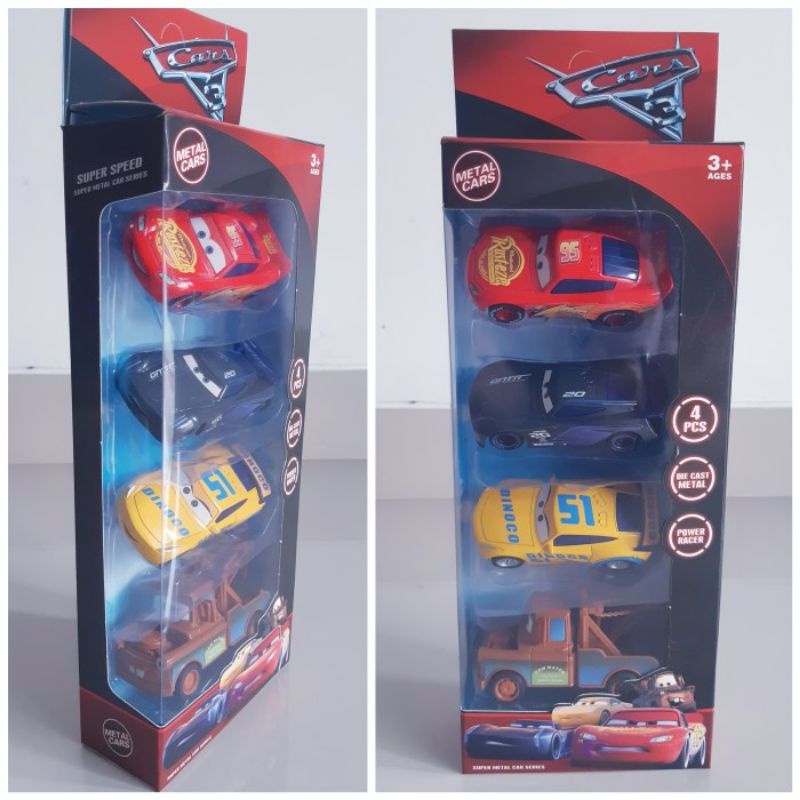 Diecast Set Figure Cars Alloy Isi 4 - Mainan Miniatur Figur Mobil Koleksi Anak Dewasa