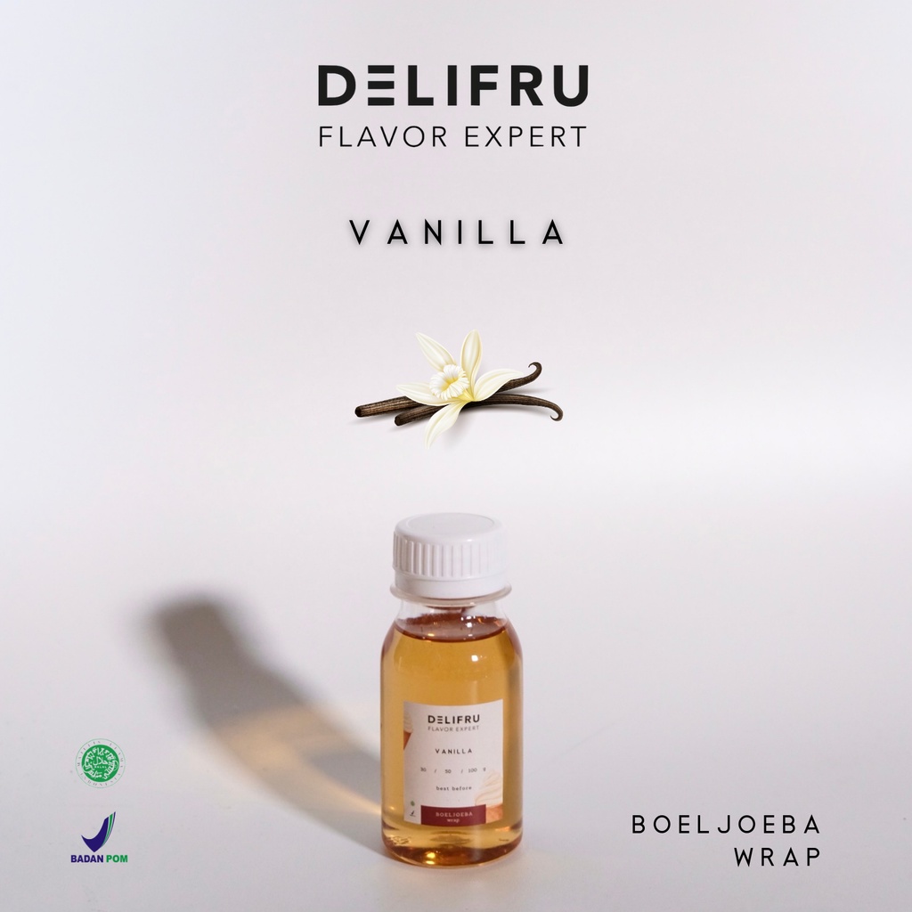 Delifru Vanilla Syrup Repack [30, 50, 100] g