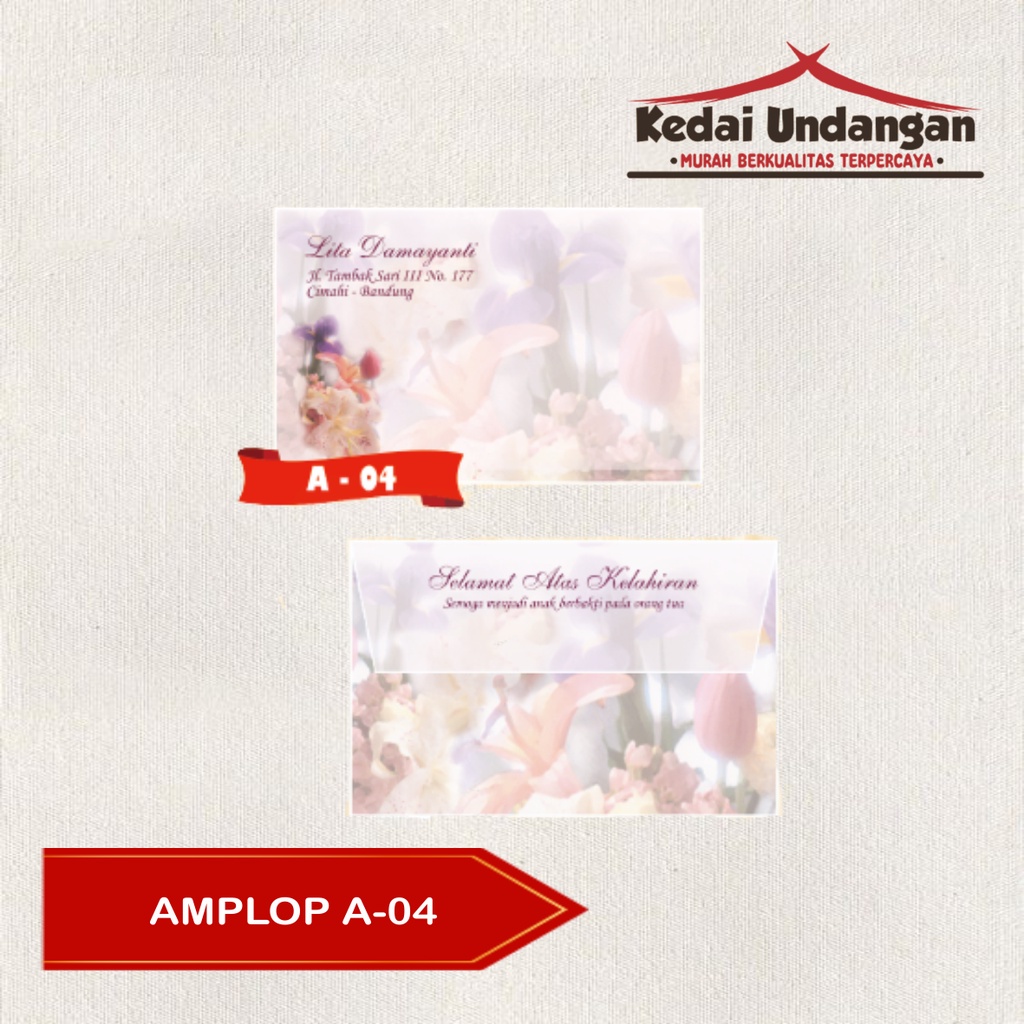

Amplop Falah A 04 Harga Murah isi 50 Tanpa Cetak Tulisan