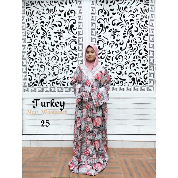 FREE TAS Abaya Sholat Turkey MUKENA Traveling 354