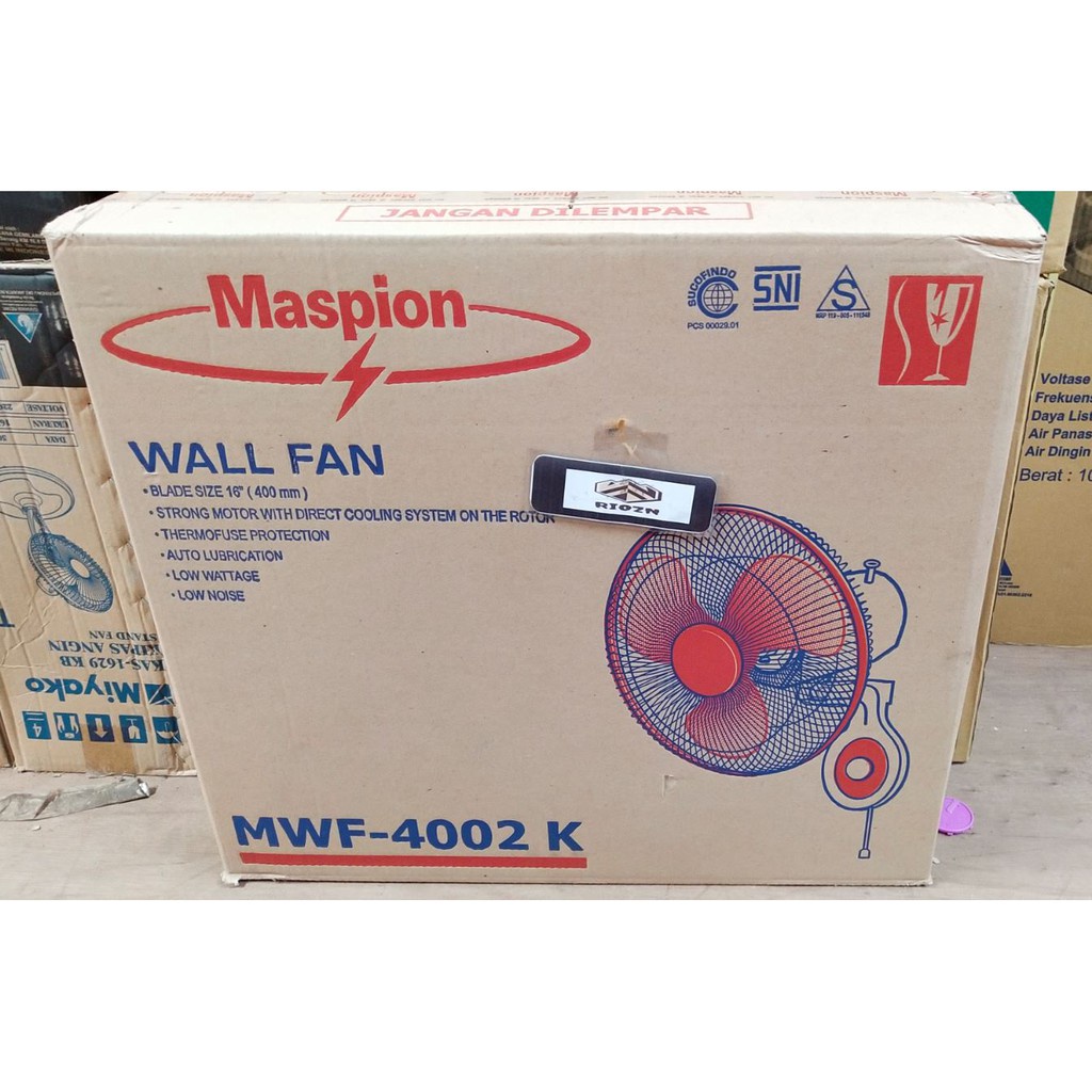 MASPION MWF 4002 K KIPAS ANGIN / WALL FAN 16 INC / MWF4002K MURAH