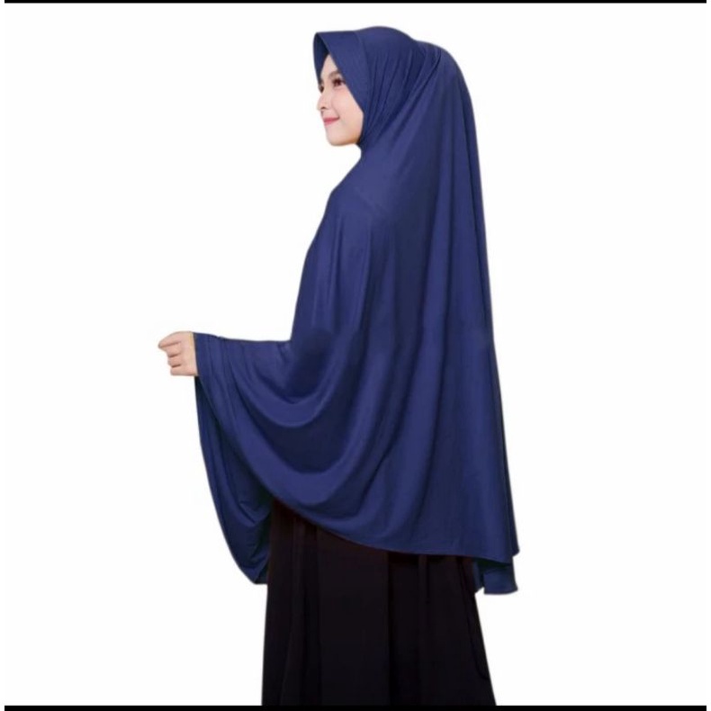 Bergo Hamidah Jumbo XXL / Jilbab Instan Haji Umroh / Kerudung Jersey