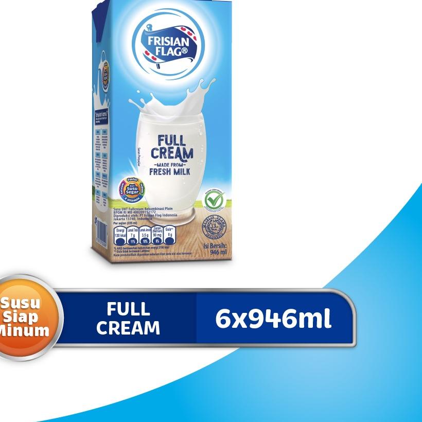 

☂ Frisian Flag Family UHT Full Cream 946 ml - 6 Pcs ✵