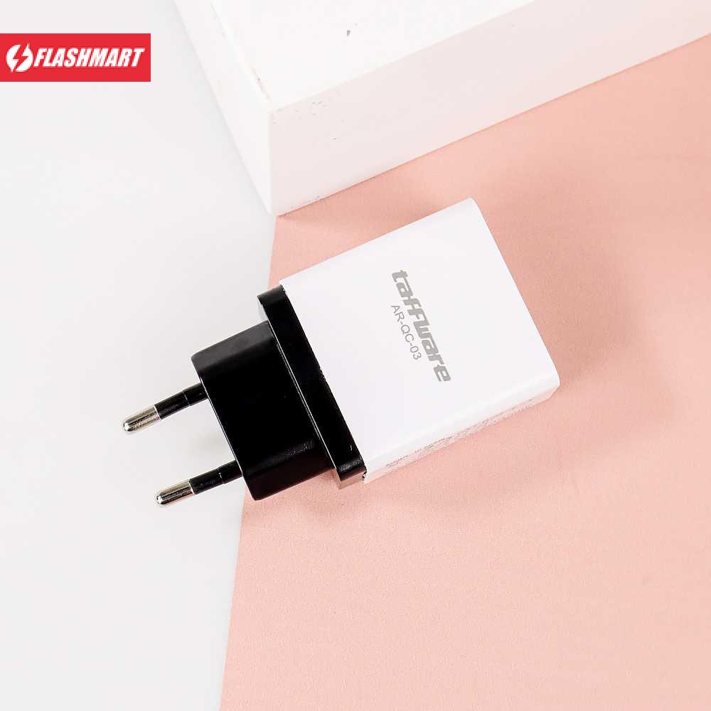 Flashmart Charger USB 3 Port Qualcomm QC 3.0 EU Plug - AR-QC-03