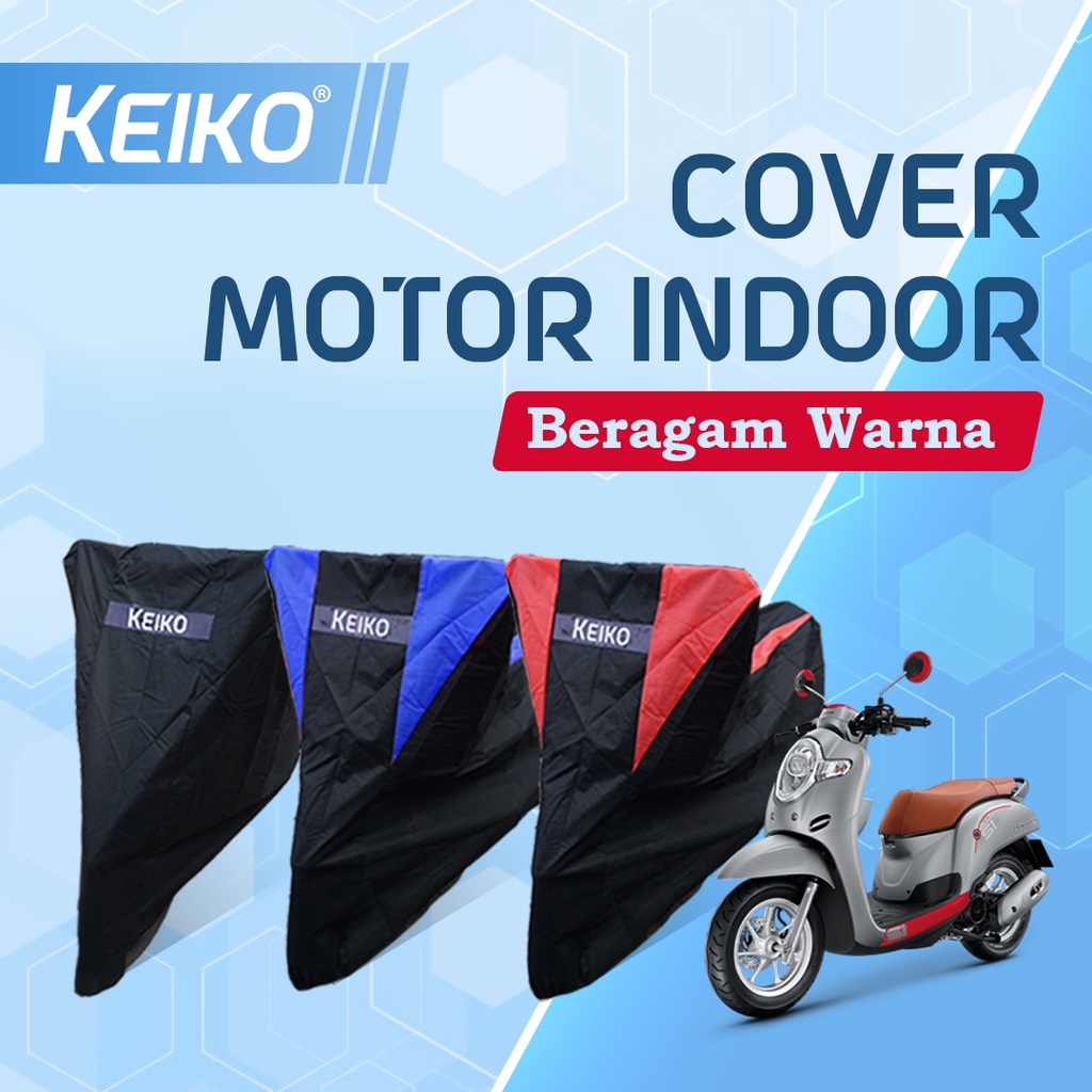 Cover Sarung Selimut Pelindung Penutup Tutup Motor Indoor (M) Scoopy Mio Beat Vespa Soul Fino Genio Gear Freego Keiko