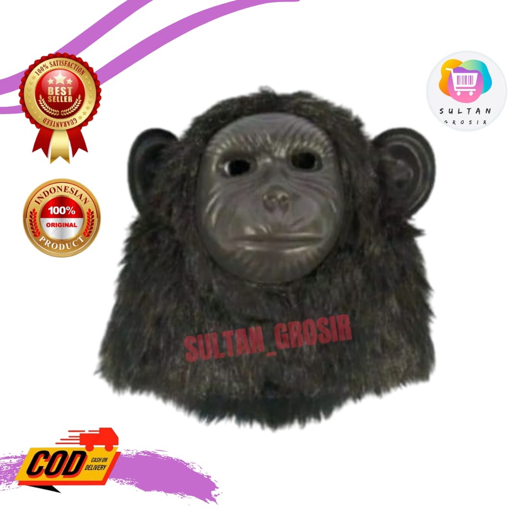 Mainan topeng gorila /topeng monyet termurah