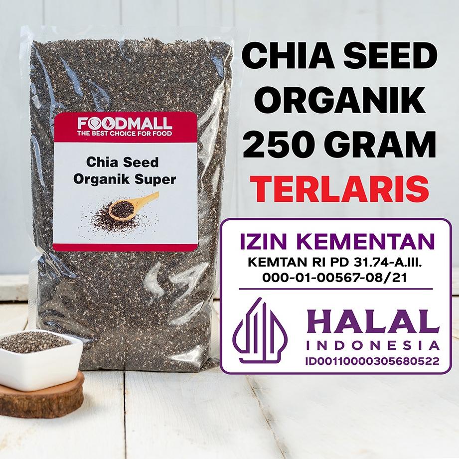 

☊ Organic Chia Seed / Biji Chia 250 Gram Organik ♠